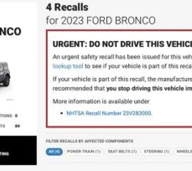 Another Recall For The Ford Bronco | The Truth About Cars