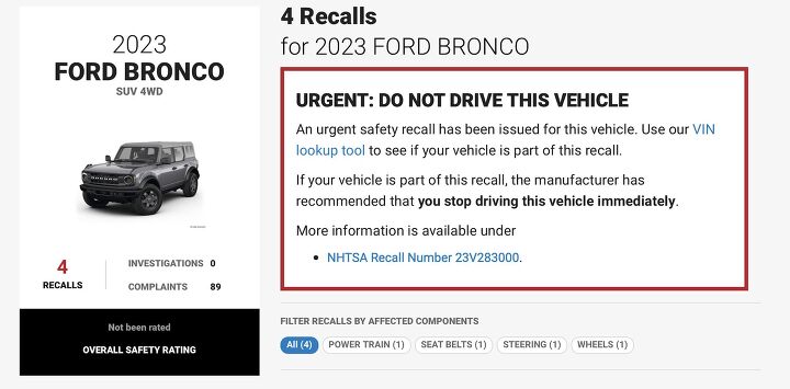 another recall for the ford bronco