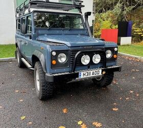 used car of the day 1990 land rover defender 110 county estate
