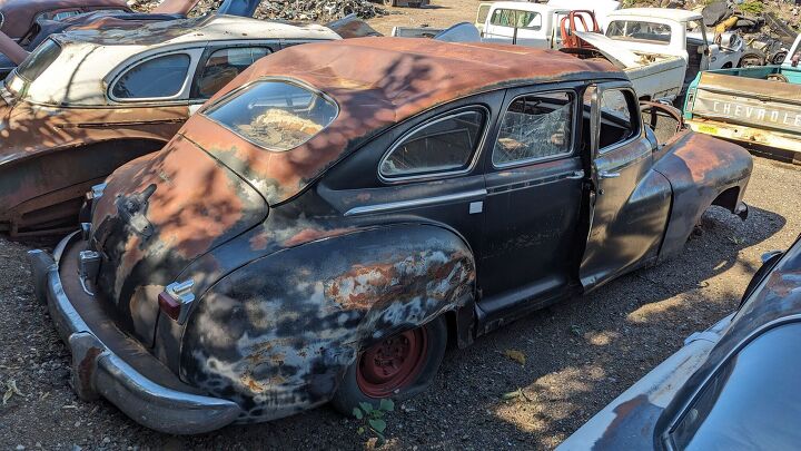 junkyard find 1948 dodge custom sedan