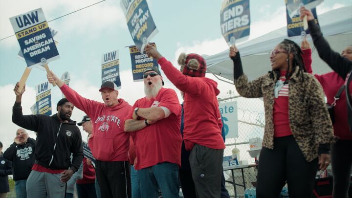 biden visits uaw picket lines