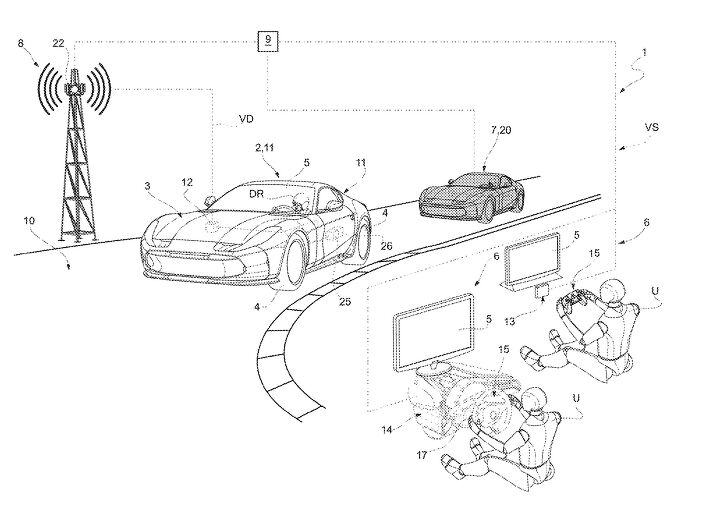 ferrari patents augmented reality system designed to merge real and virtual racing