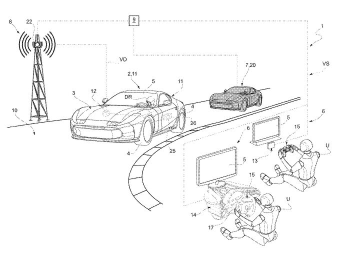 Ferrari Patents Augmented Reality System Designed to Merge Real and Virtual Racing