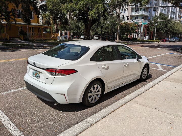 rental review 2023 toyota corolla le aged basic transportation