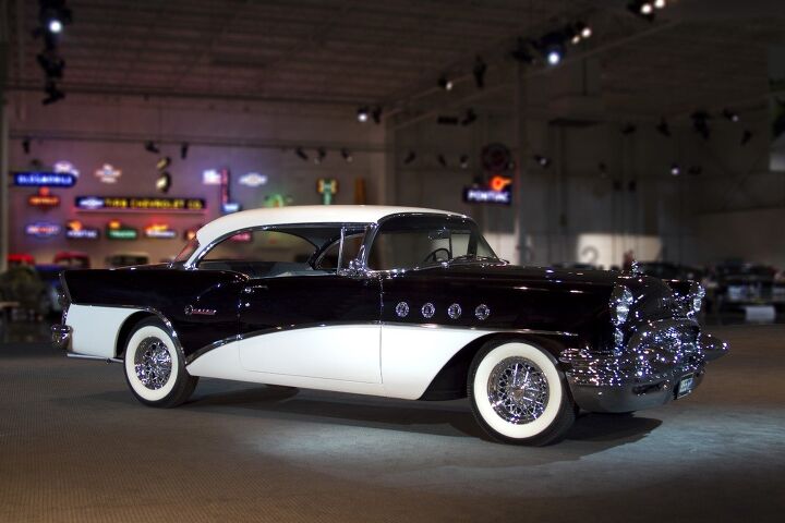 gallery looking back at buick, 1955 Buick Century Hardtop
