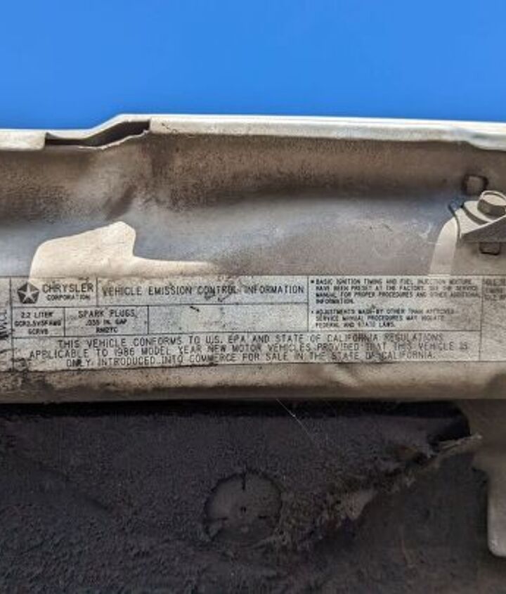 junkyard find 1986 dodge aries se four door sedan