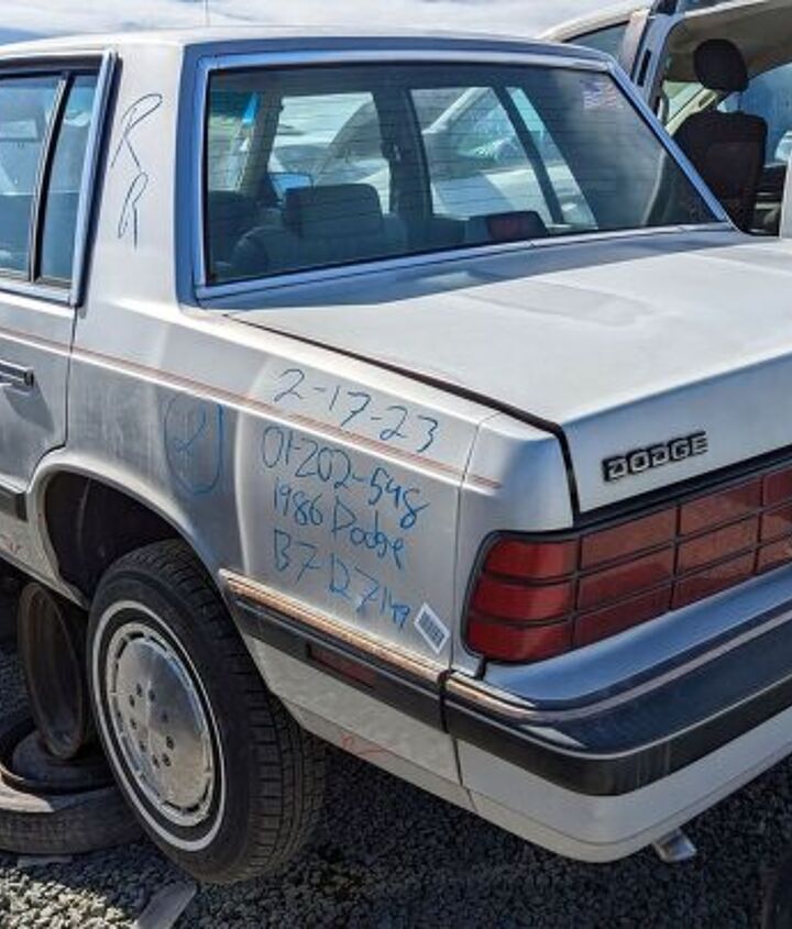 junkyard find 1986 dodge aries se four door sedan