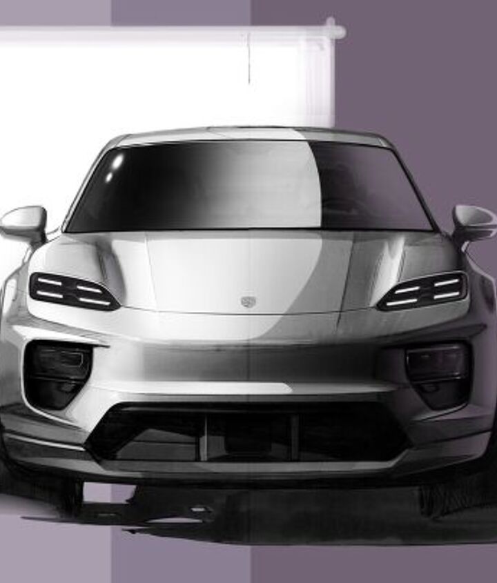 porsche teases the macan ev with a design sketch