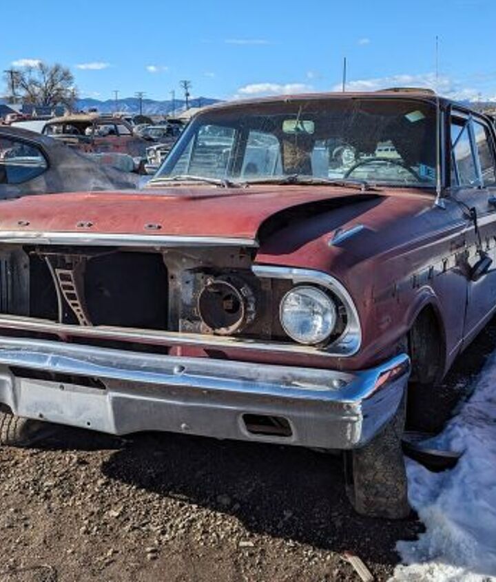 junkyard find 1964 ford fairlane 500 4 door sedan