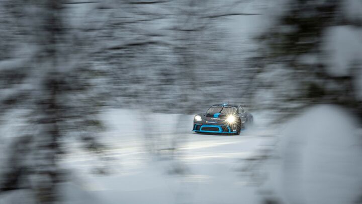 pushing porsche s new electric racer to the limit in the arctic