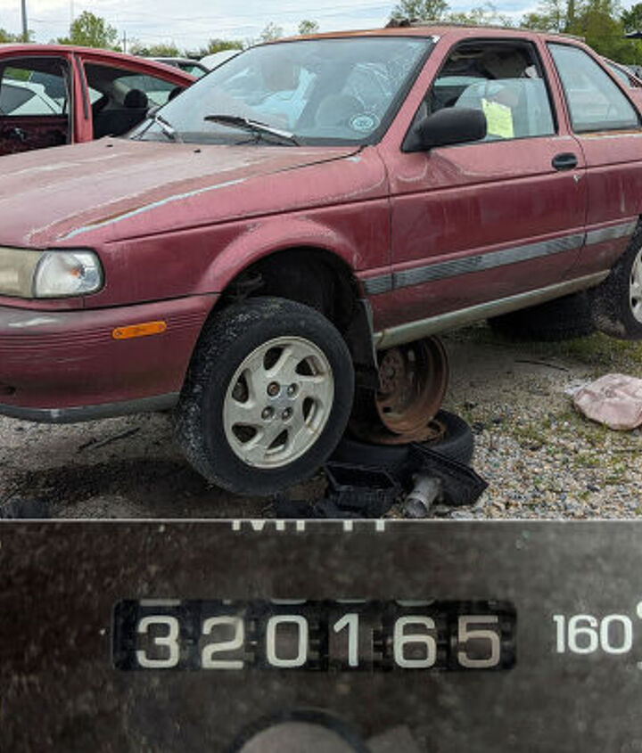 junkyard find 1993 nissan sentra with 320 165 miles
