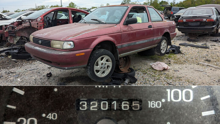 junkyard find 1993 nissan sentra with 320 165 miles