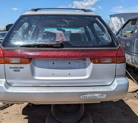 junkyard find 1995 subaru legacy l wagon with 366 223 miles