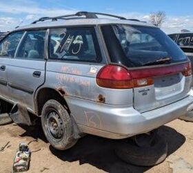 junkyard find 1995 subaru legacy l wagon with 366 223 miles
