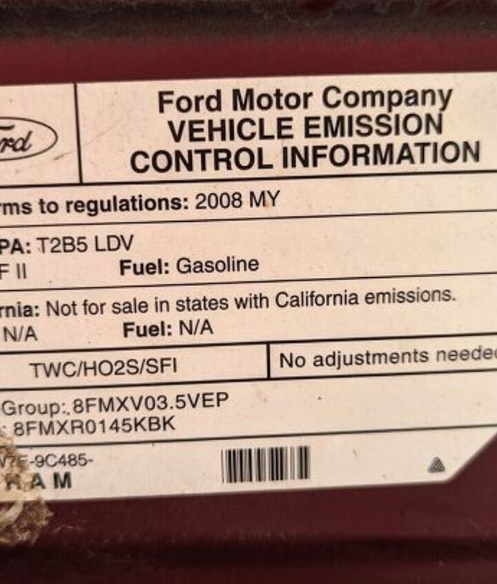 junkyard find 2008 mercury sable press loaner flashback edition