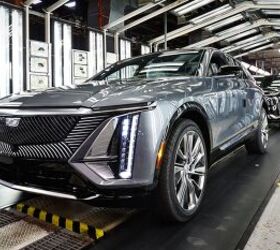 Cadillac LYRIQ rolls off the assembly line in Spring Hill, Tennessee.