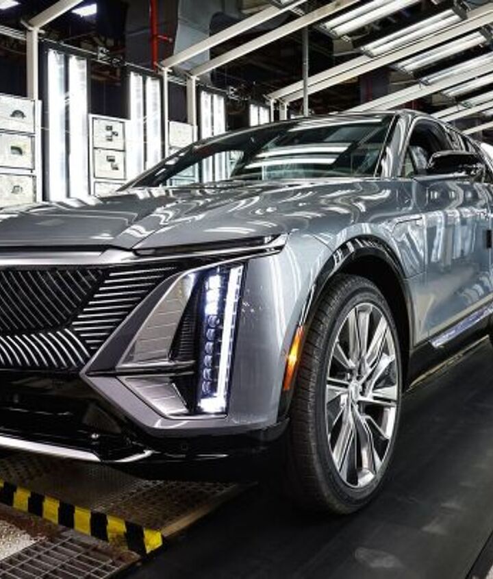 Cadillac LYRIQ rolls off the assembly line in Spring Hill, Tennessee.