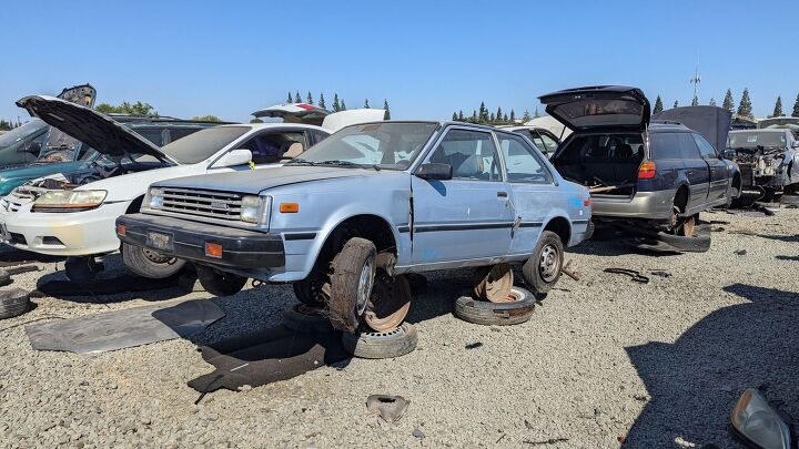 junkyard find 1983 nissan sentra deluxe mpg 2 door sedan