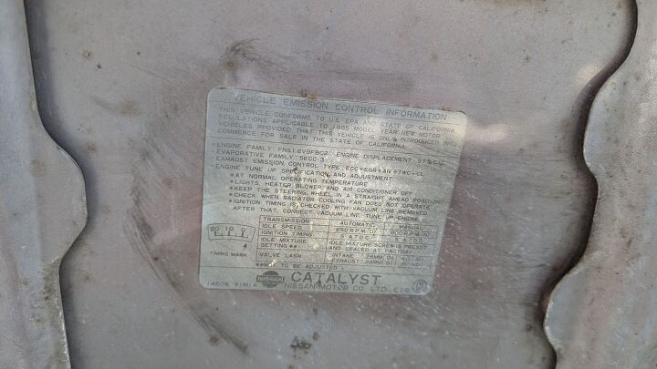 junkyard find 1983 nissan sentra deluxe mpg 2 door sedan