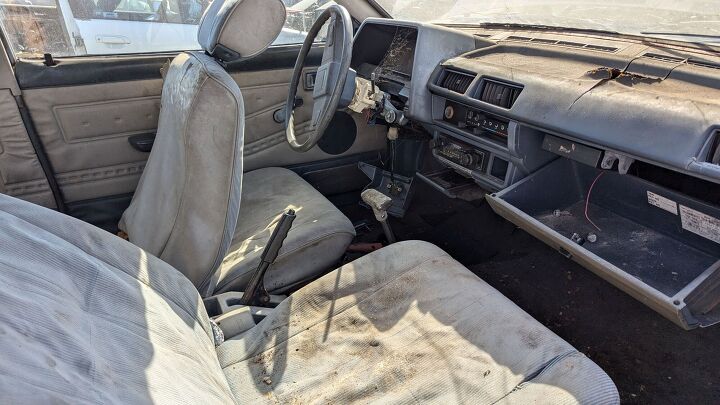 junkyard find 1983 nissan sentra deluxe mpg 2 door sedan