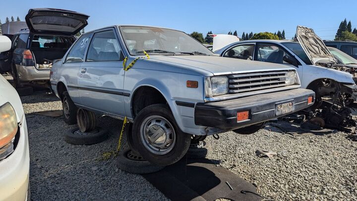 junkyard find 1983 nissan sentra deluxe mpg 2 door sedan