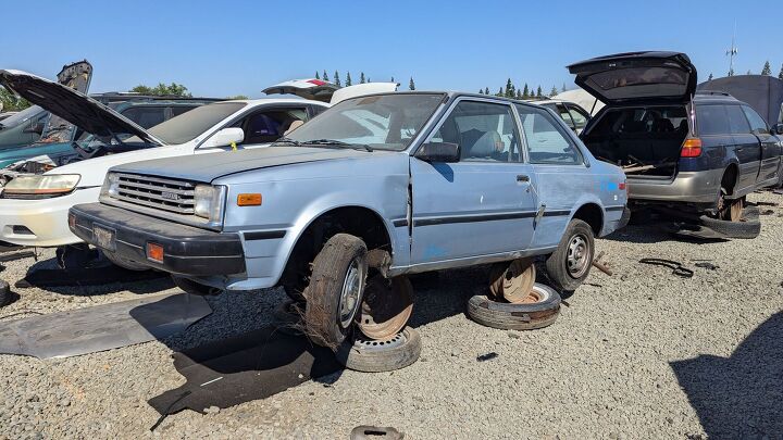 junkyard find 1983 nissan sentra deluxe mpg 2 door sedan
