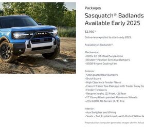 ford prices sasquatch package at 2 990 for badlands trim