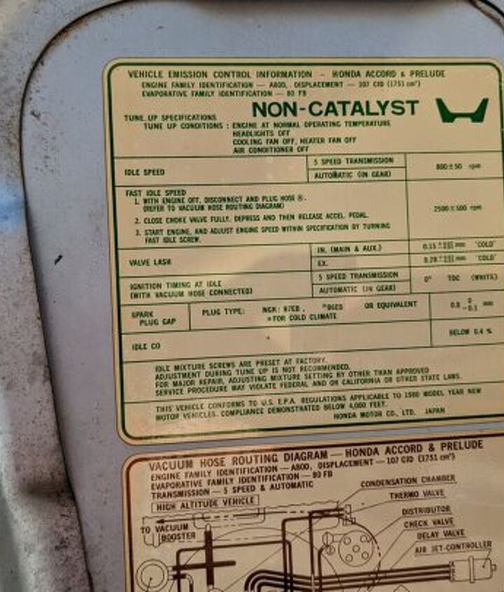 junkyard find 1980 honda accord hatchback