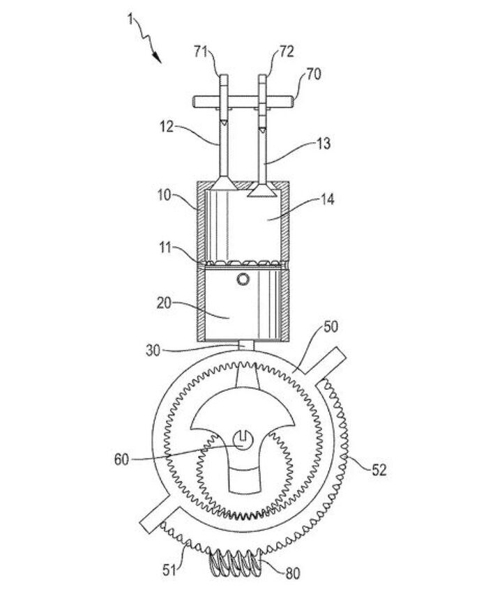 porsche files patent for novel six stroke engine