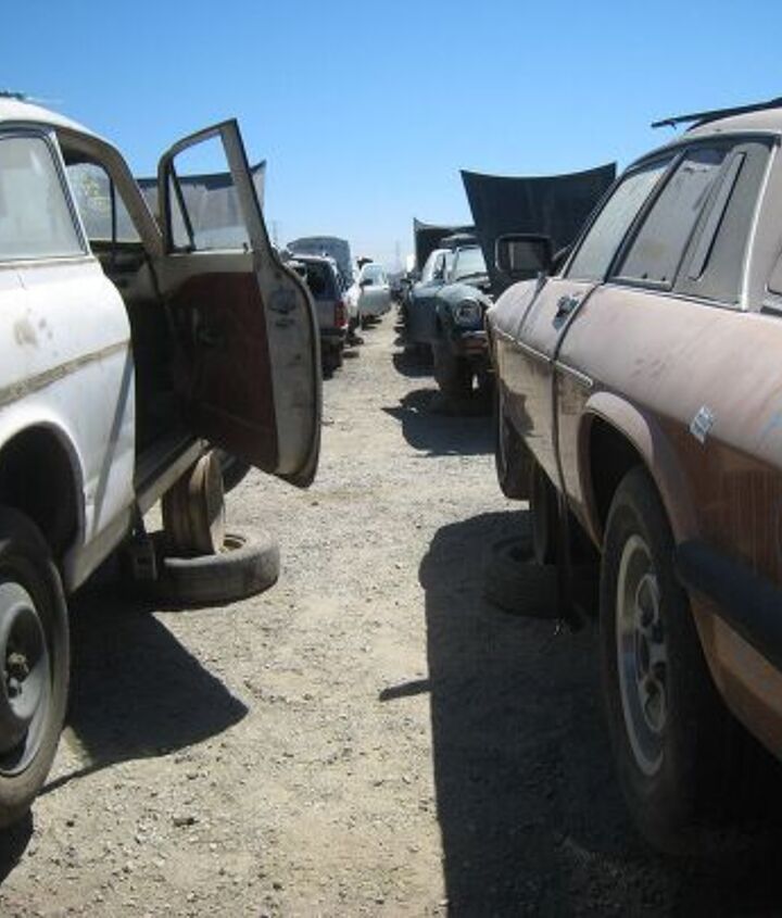 junkyard find pair of volvo amazons