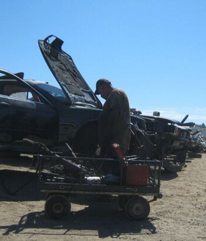 junkyard find pair of volvo amazons