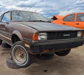 junkyard find 1980 toyota corolla sr5 liftback coupe