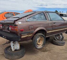 junkyard find 1980 toyota corolla sr5 liftback coupe