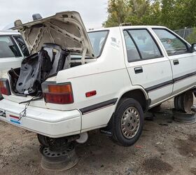 junkyard find 1987 hyundai excel gls four door sedan