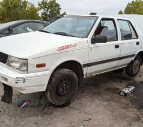 junkyard find 1987 hyundai excel gls four door sedan