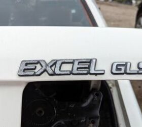 junkyard find 1987 hyundai excel gls four door sedan