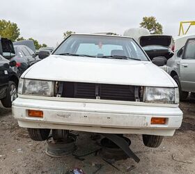 junkyard find 1987 hyundai excel gls four door sedan