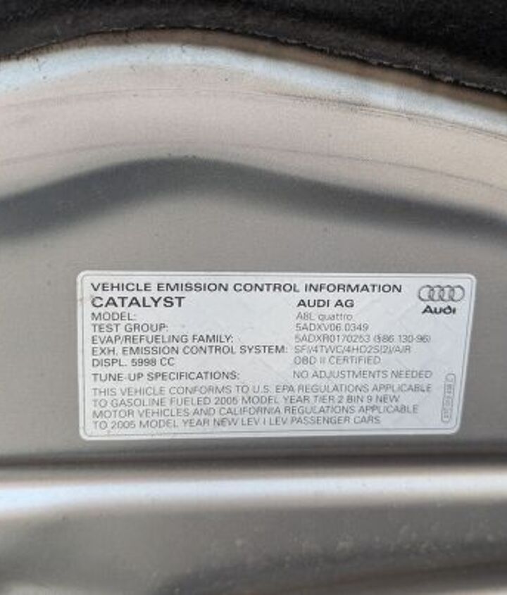 junkyard find 2005 audi a8 l w12