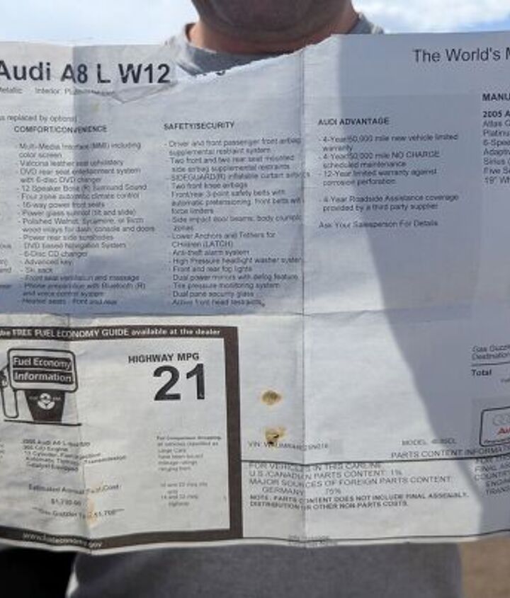 junkyard find 2005 audi a8 l w12