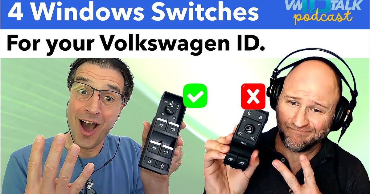 Window Control Vw Rear Touch No More 'REAR' Button! Ultimate Volkswagen VW ID Four-Window Switch ...