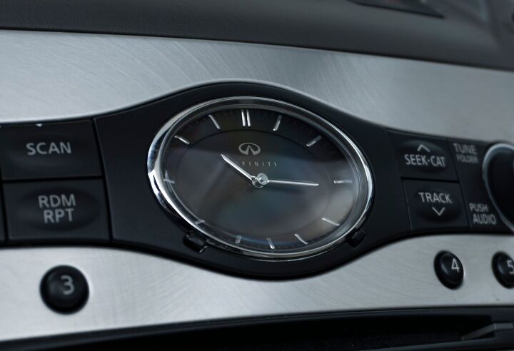 Infinity Cars Clock Clocking In: Timepieces In Yer Car | The Truth About Cars