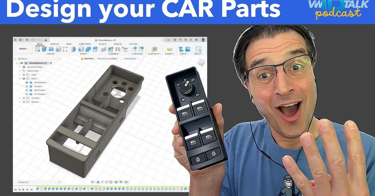 Make Your Own Car Parts: From Sketch To 3D Print (Full Tutorial) | The ...