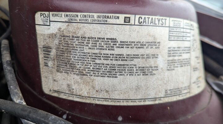 junkyard find 1981 pontiac phoenix 5 door hatchback