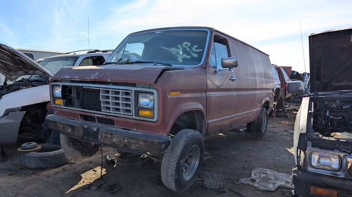 junkyard find 1985 ford econoline with 4 on the floor manual