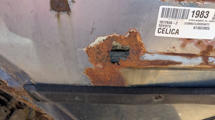 junkyard find 1983 toyota celica supra