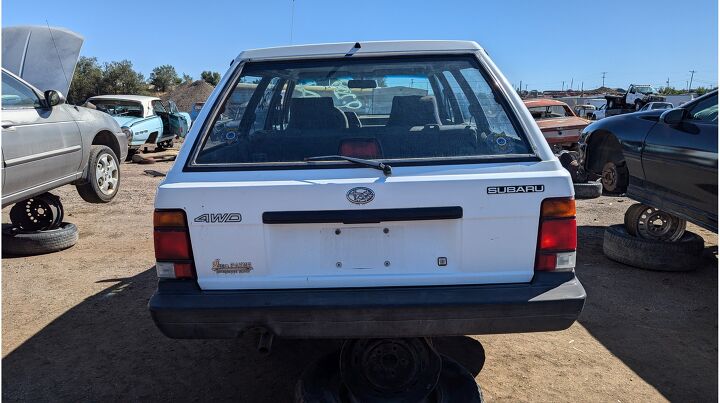 junkyard find 1990 subaru loyale 4wd turbo wagon