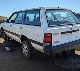 junkyard find 1990 subaru loyale 4wd turbo wagon
