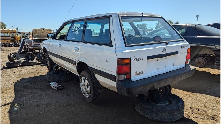junkyard find 1990 subaru loyale 4wd turbo wagon