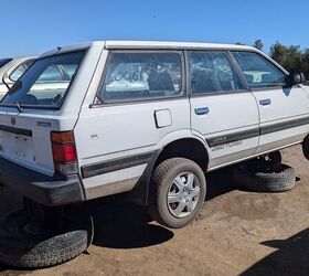 junkyard find 1990 subaru loyale 4wd turbo wagon