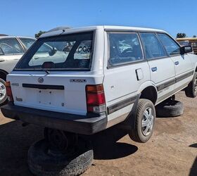 junkyard find 1990 subaru loyale 4wd turbo wagon